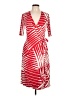 Merona Graphic Red Casual Dress Size M - photo 1