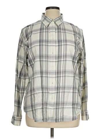 Lauren by Ralph Lauren Long Sleeve Button-Down Shirt (view 1)