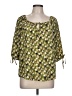 Ann Taylor LOFT 100% Polyester Green 3/4 Sleeve Blouse Size L - photo 1