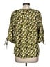 Ann Taylor LOFT 100% Polyester Green 3/4 Sleeve Blouse Size L - photo 2