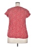 Angels 100% Rayon Red Short Sleeve Blouse Size 1X - photo 2