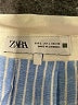 Zara Stripes Blue 3/4 Sleeve Button-Down Shirt Size L - photo 7