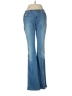 Express Paisley Blue Jeans Size 8 - photo 1