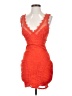 Bebe 100% Nylon Orange Cocktail Dress Size S - photo 1