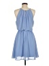 Lush Solid Blue Casual Dress Size M (estimated) - photo 2
