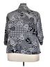 George 100% Polyester Print Gray 3/4 Sleeve Blouse Size 3X - photo 2
