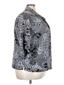 George 100% Polyester Print Gray 3/4 Sleeve Blouse Size 3X - photo 4