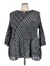 Catherines 100% Polyester Gray 3/4 Sleeve Blouse Size 3X - photo 1