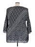Catherines 100% Polyester Gray 3/4 Sleeve Blouse Size 3X - photo 2