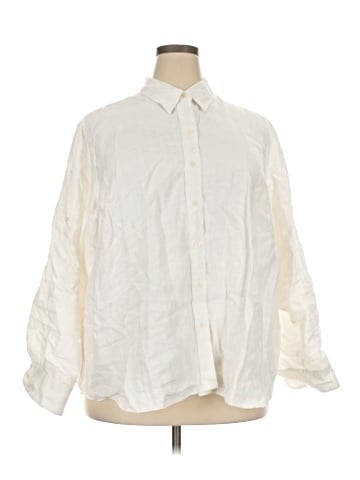 Lauren by Ralph Lauren Long Sleeve Button-Down Shirt (view 1)