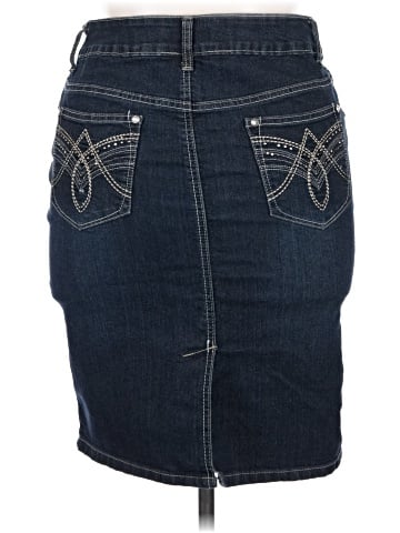 Karen T. Denim Skirt (view 2)