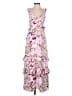 Express 100% Polyester Floral Pink Cocktail Dress Size XS - photo 1