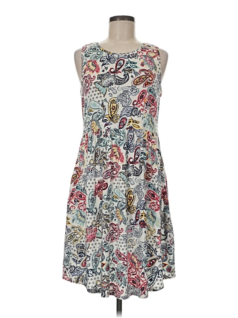 Pre-owned 24/7 Maurices Casual Dress In Gray