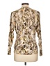 Magaschoni Tan Long Sleeve Silk Top Size L (estimated) - photo 2