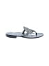 Jack Rogers 100% Leather Silver Sandals Size 8 1/2 - photo 1