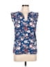 Stitch Fix 100% Polyester Blue Sleeveless Blouse Size L (estimated) - photo 1