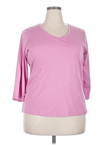St. John's Bay 3/4 Sleeve Top (view 1)