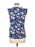 Stitch Fix 100% Polyester Blue Sleeveless Blouse Size L (estimated) - photo 2