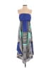 Roxy Graphic Blue Casual Dress Size L - photo 1
