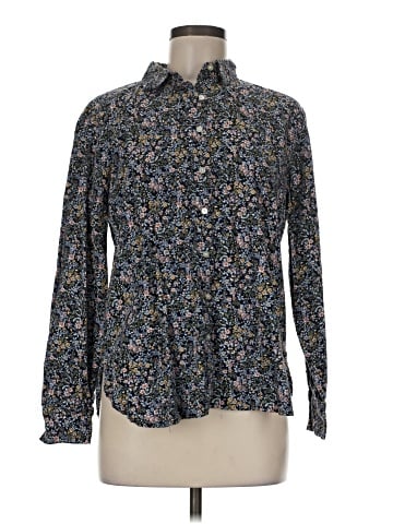 Ann Taylor LOFT Long Sleeve Button-Down Shirt (view 1)