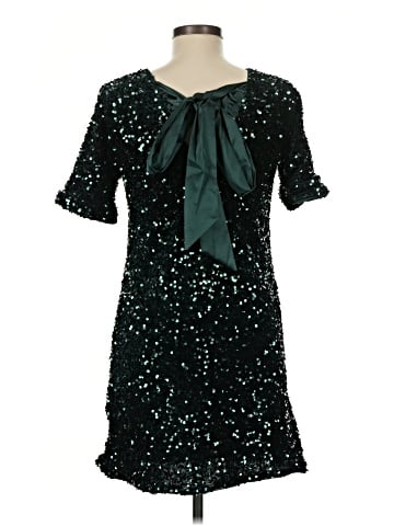 August Silk Cocktail Dress (view 2)