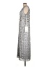 Mac Duggal 100% Polyester Silver Casual Dress Size 12 - photo 5