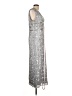 Mac Duggal 100% Polyester Silver Casual Dress Size 12 - photo 4
