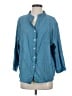 Unbranded Blue 3/4 Sleeve Button-Down Shirt Size 5 - photo 1
