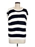 Ann Taylor LOFT 100% Acrylic Stripes White Blue Sweater Vest Size M - photo 1