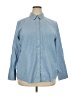 Eddie Bauer Blue Long Sleeve Button-Down Shirt Size 2X - photo 1