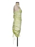 Zara 100% Polyester Green Cocktail Dress Size M - photo 4