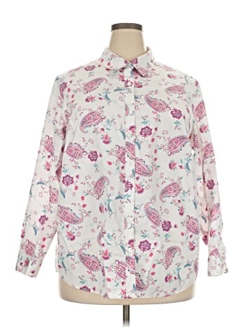 Lands' End Long Sleeve Button-Down Shirt (view 1)