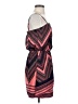 Express 100% Polyester Chevron-herringbone Pink Casual Dress Size XS - photo 4