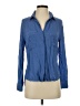 Cloth & Stone 100% Rayon Blue Long Sleeve Blouse Size S - photo 1