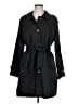 Ellen Tracy 100% Polyester Black Trenchcoat Size L - photo 1