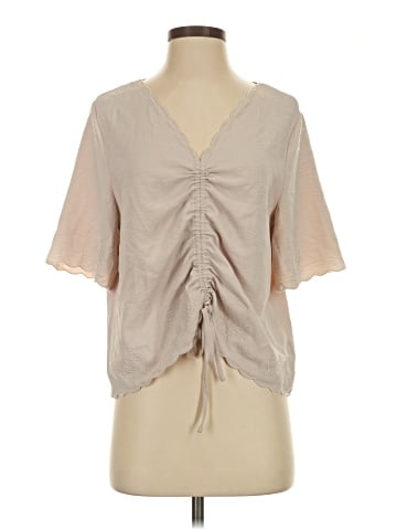 Adrianna Papell Short Sleeve Blouse (view 1)