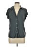 Green Envelope Gray Short Sleeve Blouse Size L - photo 1