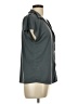 Green Envelope Gray Short Sleeve Blouse Size L - photo 4