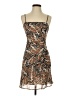 Hutch 100% Polyester Animal Print Brown Cocktail Dress Size 2 - photo 1