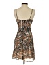 Hutch 100% Polyester Animal Print Brown Cocktail Dress Size 2 - photo 2