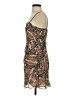 Hutch 100% Polyester Animal Print Brown Cocktail Dress Size 2 - photo 5