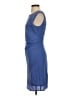 Alex + Alex 100% Polyester Solid Blue Cocktail Dress Size S - photo 5