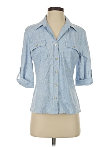J. McLaughlin 3/4 Sleeve Button-Down Shirt (view 1)