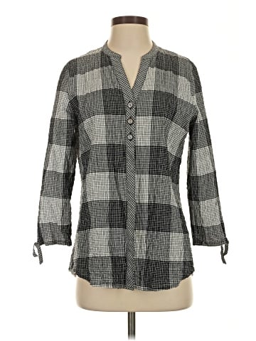 Habitat 3/4 Sleeve Button-Down Shirt (view 1)