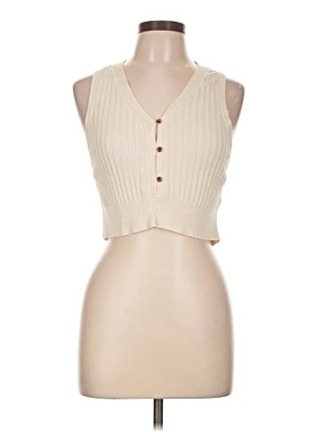 Double Zero Sleeveless Button-Down Shirt (view 1)