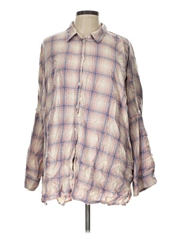 American Eagle Outfitters Long Sleeve Button-Down Shirt (view 1)