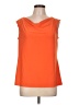 Kasper Orange Sleeveless Top Size L - photo 1