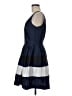 Taylor 100% Polyester Stripes Blue Casual Dress Size 8 - photo 5