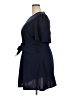 City Chic Solid Blue Casual Dress Size 18 Plus (M) - photo 5