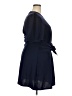 City Chic Solid Blue Casual Dress Size 18 Plus (M) - photo 4